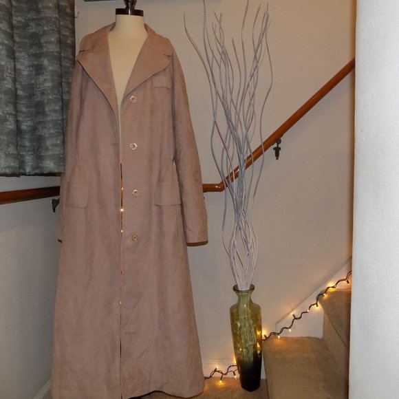ROYAL SWADE Microsuede Blush Pink Coat Women's Plus Size 1X? - Picture 6 of 6